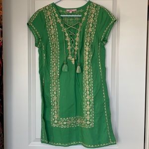 green Calypso St Barth shirt dress. Worn once.